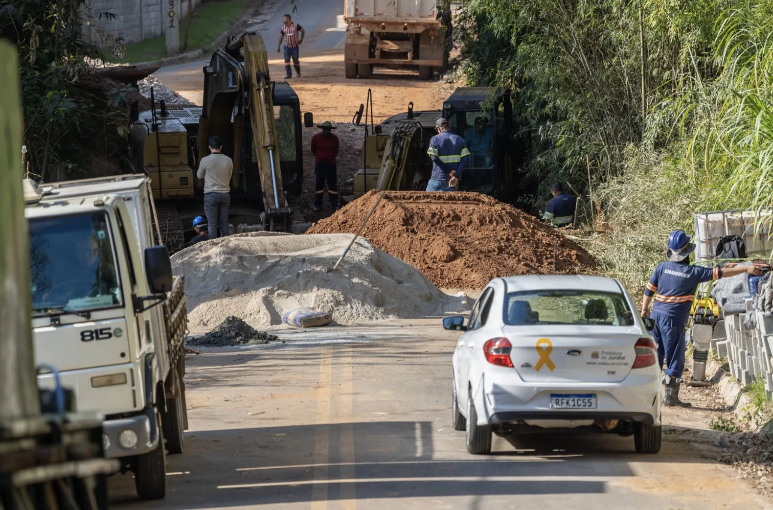 Nova ponte vai mudar acesso em bairro de Jundiaí: Obra começou e moradores já acompanham transformação