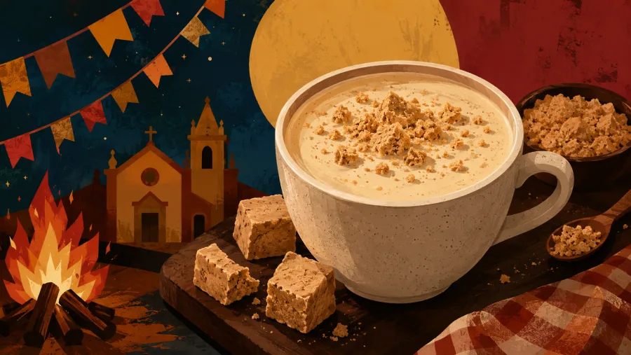 Bebida cremosa une chocolate branco, rum e paçoca em versão especial