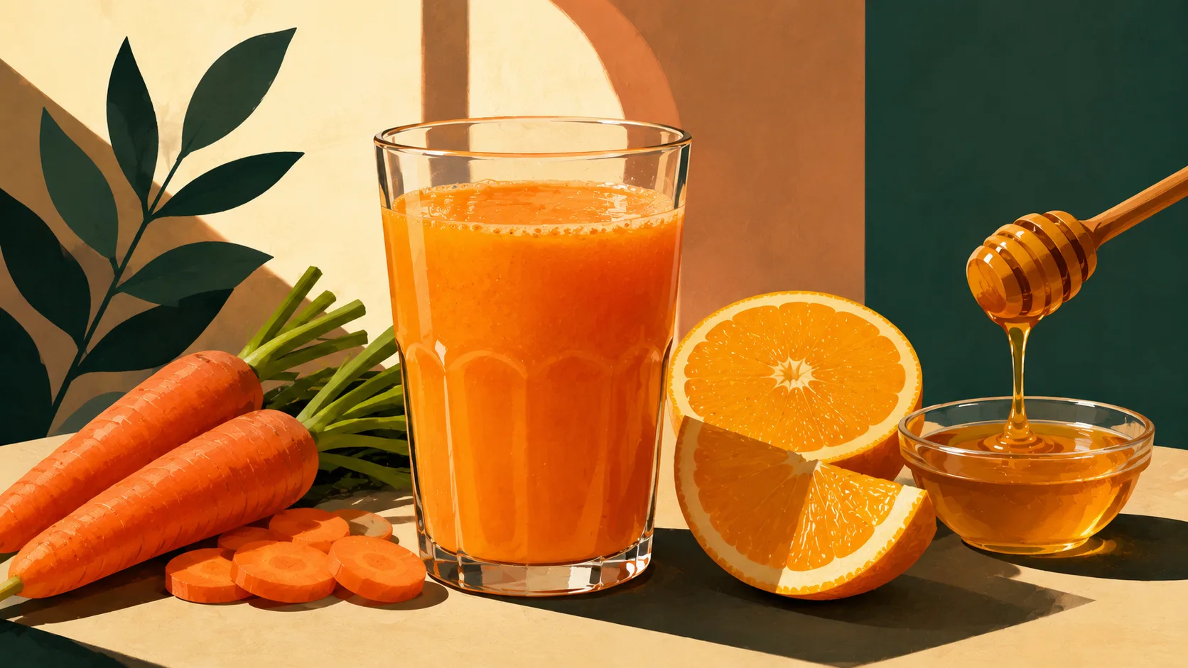 Laranja, cenoura e mel no liquidificador: o suco cheio de vitaminas e vitamina C; veja como fazer e os benefícios