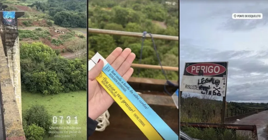 Mulher de 21 anos publicou imagens da preparação para o rope jump horas antes de morrer após uma queda de cerca de 40 metros em Limeira (SP). O acidente aconteceu durante a atividade e é investigado pela polícia.