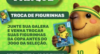 Copa no Parque terá troca de figurinhas em Pirapora antes do jogo da Seleção Brasileira