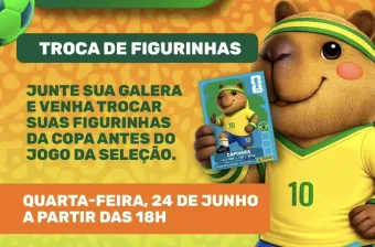 Troca de figurinhas começa às 18h em Pirapora do Bom Jesus no dia 24/06: dá tempo de completar o álbum antes de Brasil x Escócia?