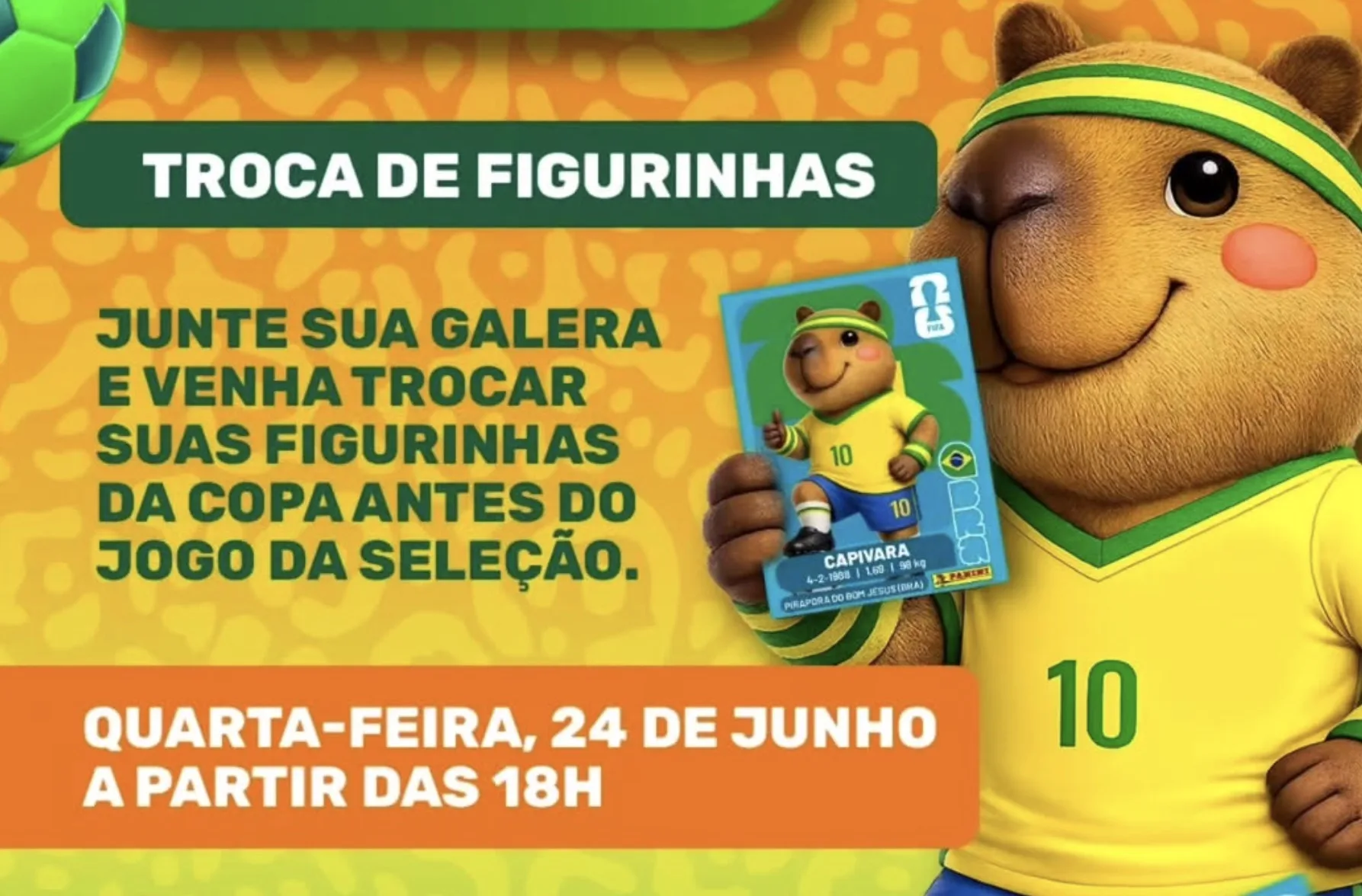 Troca de figurinhas começa às 18h em Pirapora do Bom Jesus no dia 24/06: dá tempo de completar o álbum antes de Brasil x Escócia?