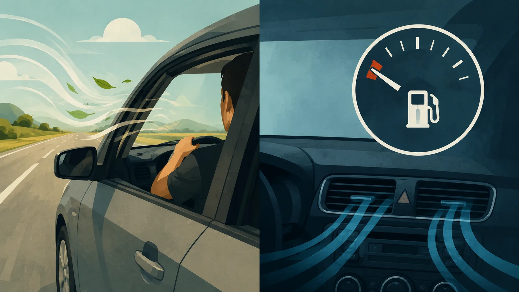 O que gasta mais, janela aberta ou ar-condicionado ligado? Descubrsa o detalhe que muda o consumo de combustível do seu carro