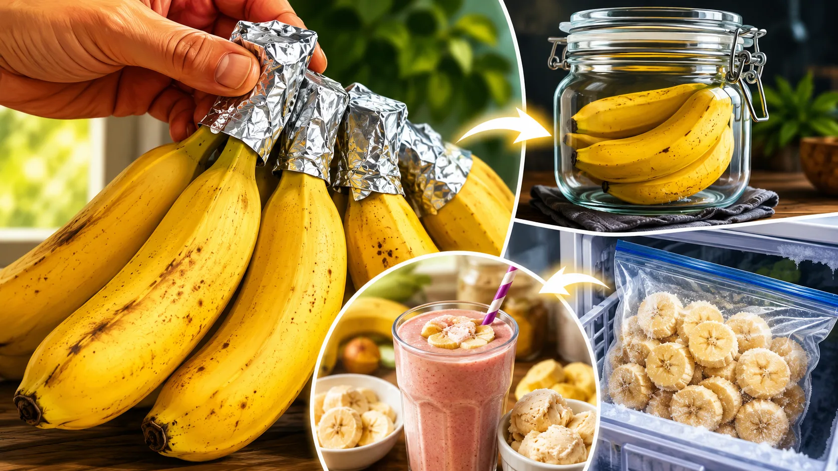 Conservar bananas por mais tempo: o segredo simples com papel-alumínio que ganhou destaque nas cozinhas
