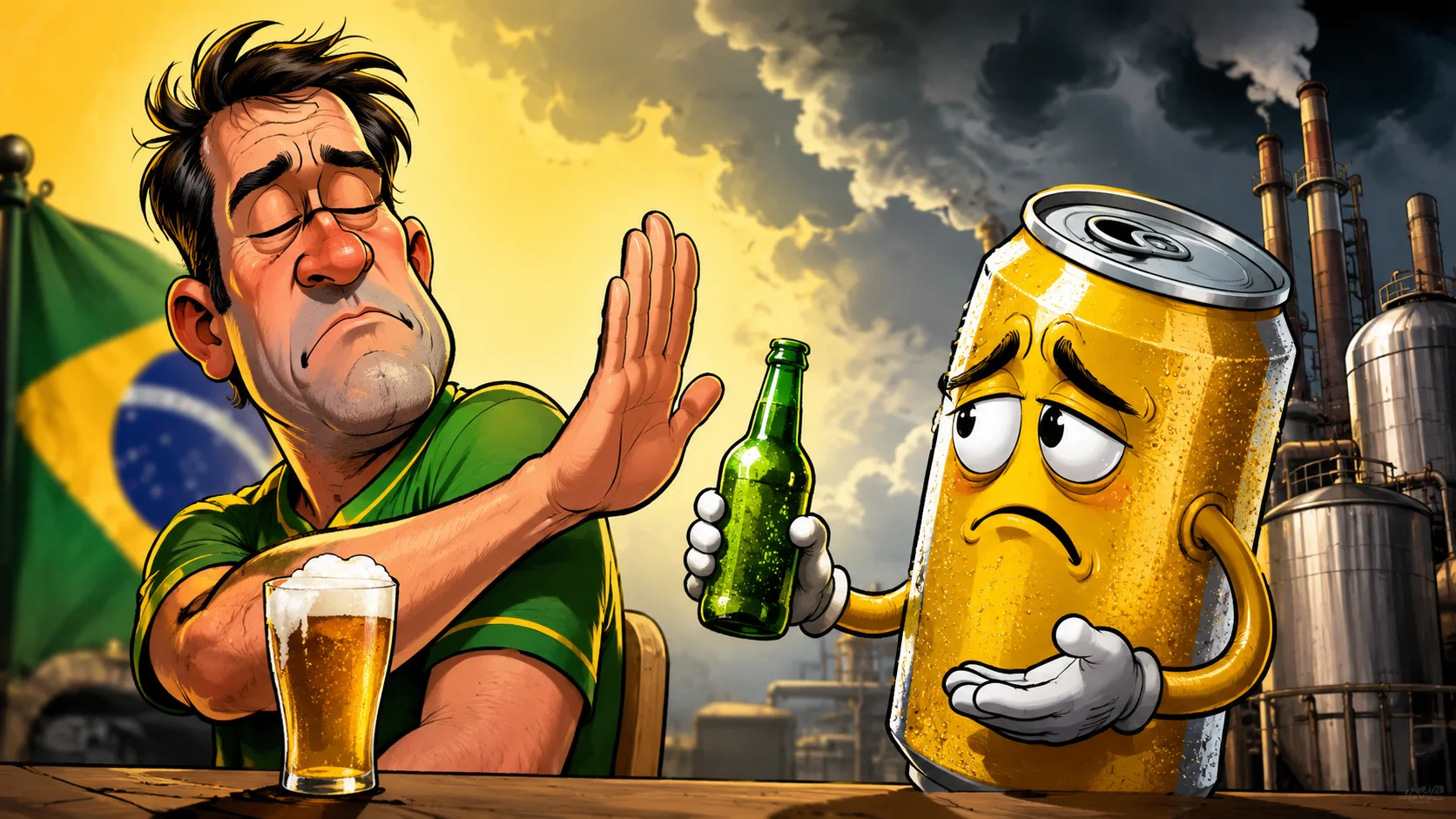 Brasileiros estão abandonando a cerveja: Entenda o movimento que obrigou a indústria a mudar a estratégia para a Copa 2026