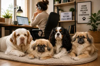 Trabalha em casa? Estas raças de cachorro adoram descansar e surpreendem pela tranquilidade