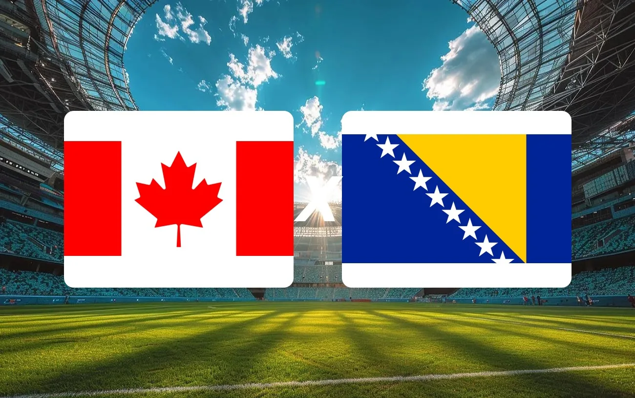 Canadá x Bósnia e Herzegovina Onde Assistir, horário e palpite: estreia pode definir os rumos do Grupo B da Copa do Mundo 2026