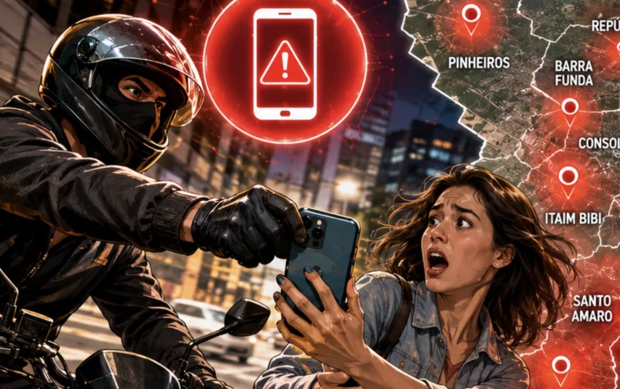 Capão Redondo lidera a lista e bairros com mais roubos de celular; Veja se seu bairro está no ranking do perigo