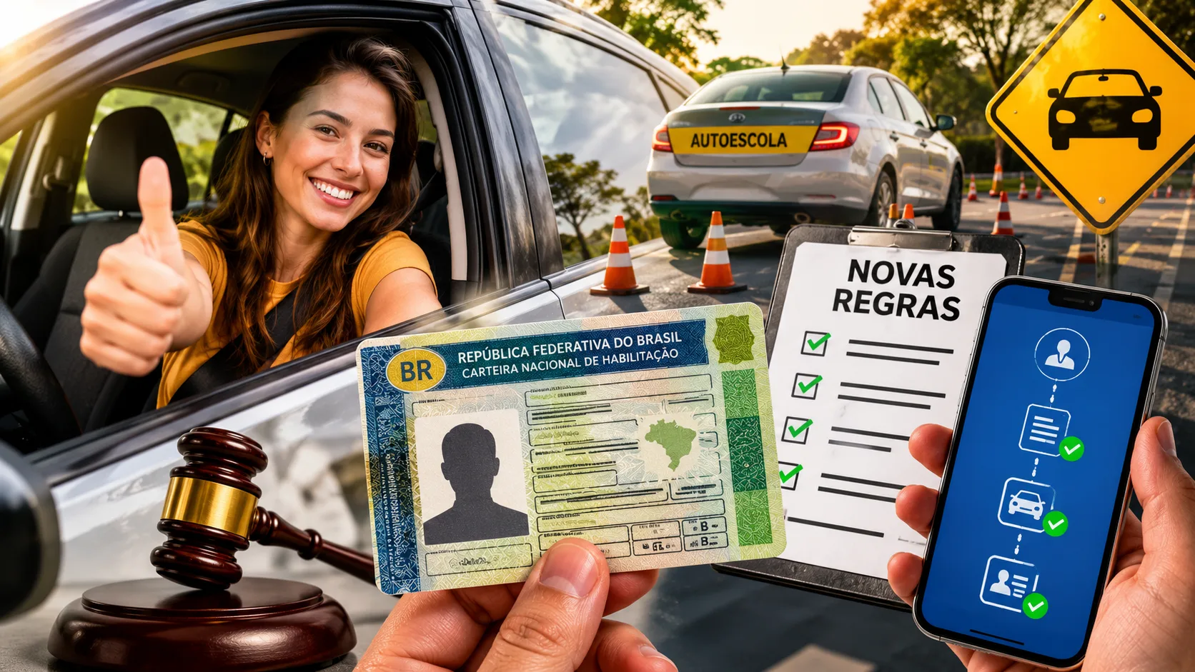 Novas regras da CNH categoria B mudam processo de habilitação e geram debate sobre formação de motoristas