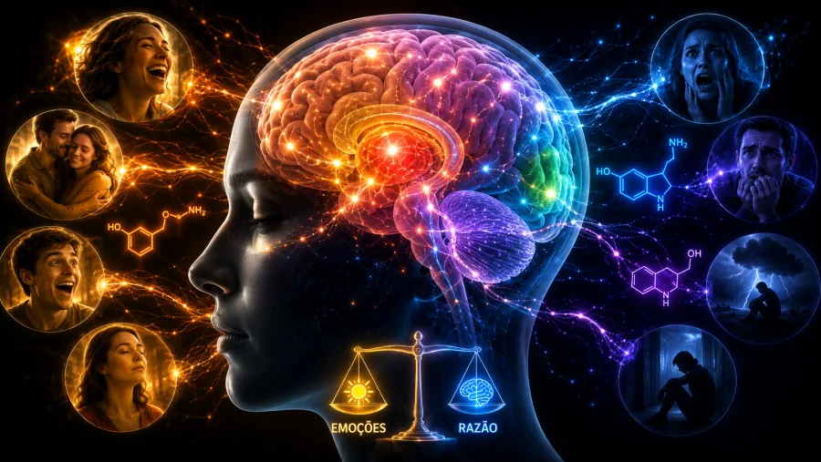 Pesquisas indicam que emoções não são produzidas por uma única região do cérebro. Diferentes estruturas trabalham em conjunto para interpretar situações, recuperar memórias e definir respostas emocionais.