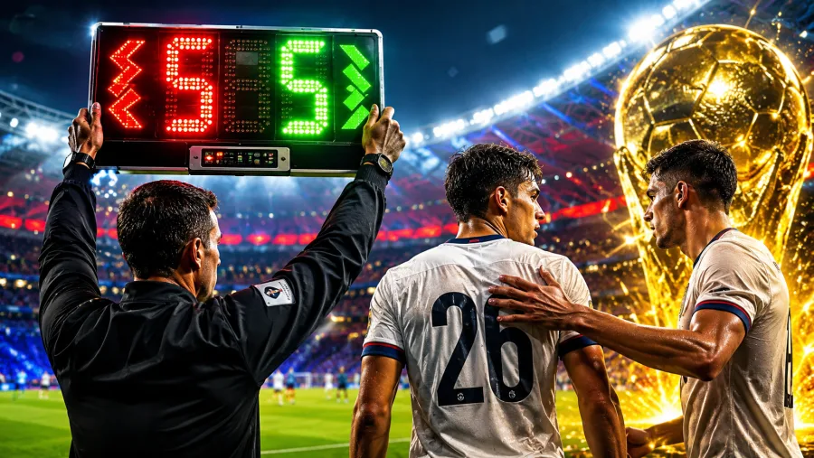 Além das cinco alterações tradicionais, as seleções podem receber substituições adicionais em casos médicos e no mata-mata, seguindo regras adotadas pela Fifa desde 2022.