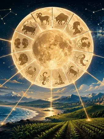 Horóscopo do Dia 01/06/2026: Lua Cheia em Sagitário e Sol em Gêmeos agitam o céu astral