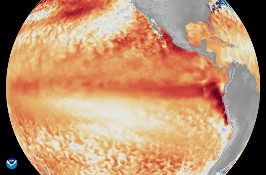 O aquecimento anormal das águas do Pacífico Equatorial levou à confirmação oficial do El Niño. Modelos climáticos apontam possibilidade de um dos eventos mais intensos das últimas décadas.