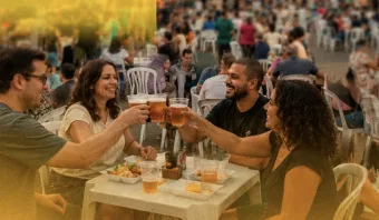 Cerveja na Barão reúne gastronomia e música na Praça da Matriz em Jundiaí