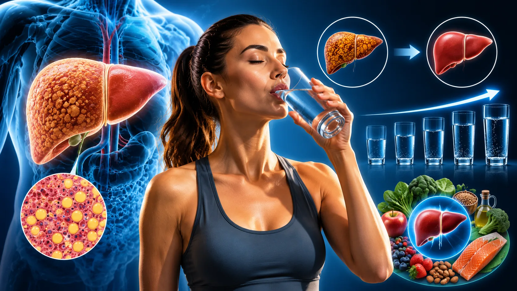 Qual a quantidade de água recomendada para quem tem fígado gorduroso? Pesquisa revela o que realmente influencia a inflamação no fígado