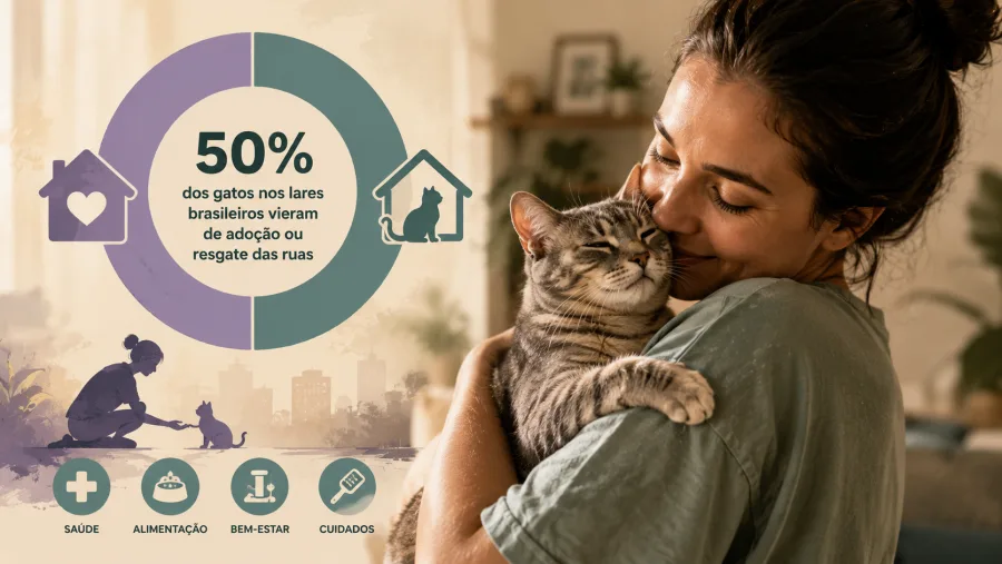 Os dados indicam uma mudança na relação entre famílias e animais de estimação, marcada pelo aumento do acolhimento e pelo crescimento dos gastos com saúde, alimentação e bem-estar dos pets.