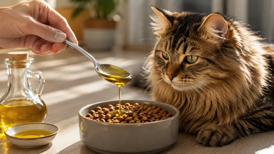 Azeite de oliva para gatos: a mudança simples que virou assunto entre tutores