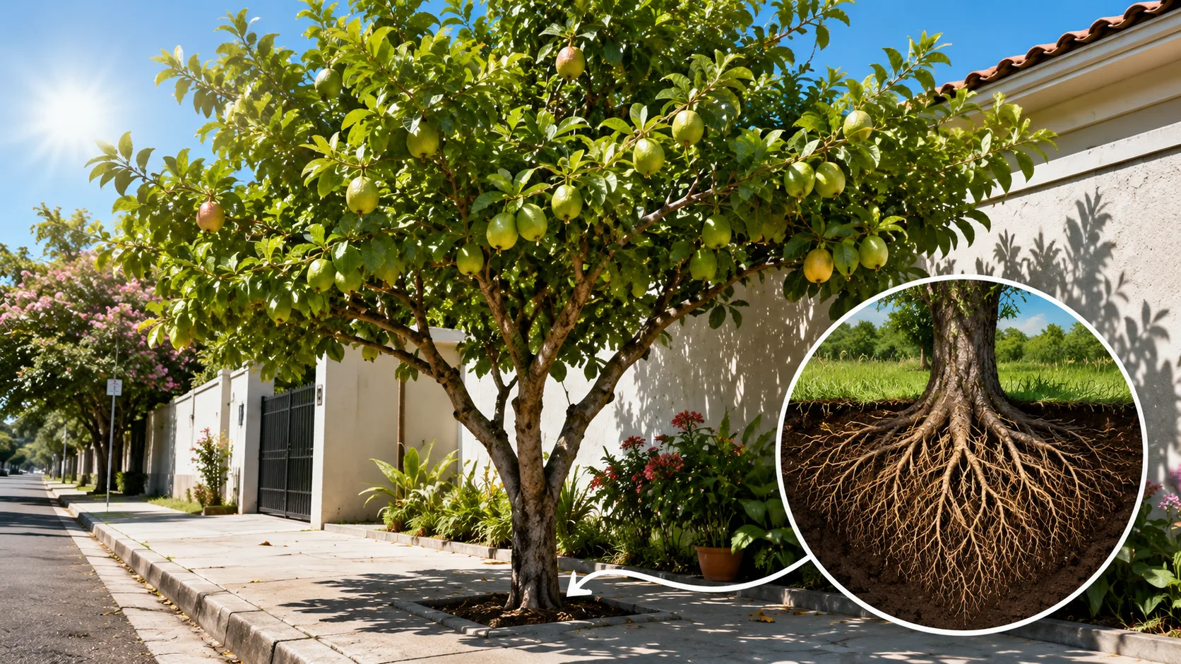 Árvore frutífera e sombra sem danos ao piso? Veja o que torna a goiabeira ideal para quintais