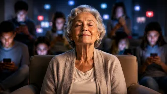 Psicologia aponta que pessoas entre 55 e 75 anos lidam melhor com o silêncio do que gerações mais jovens