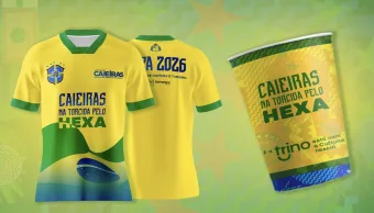 Torcida de Caieiras (SP) ganha uniforme especial para acompanhar os jogos do Brasil; Veja como pegar seu kit