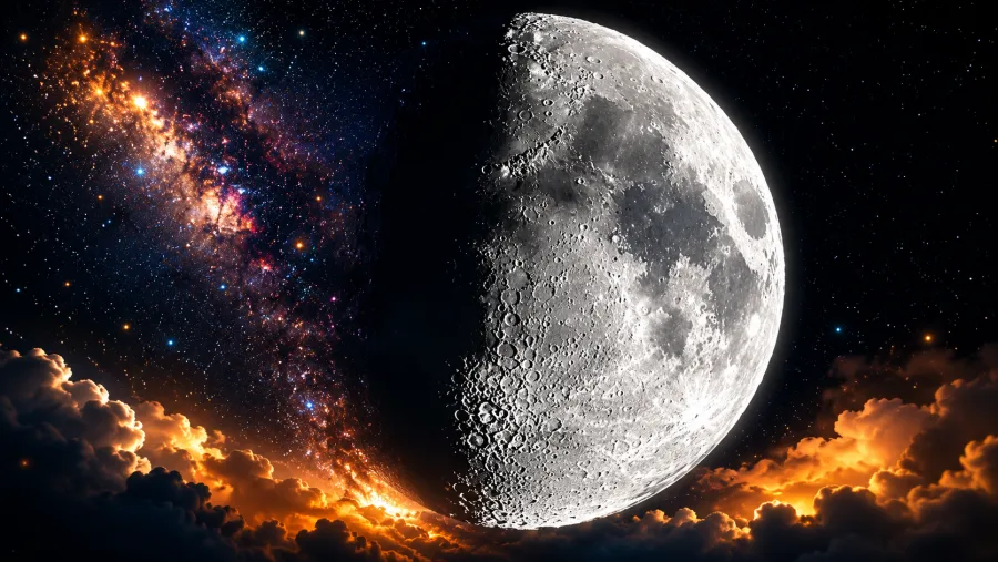 A observação do céu nesta quarta-feira mostra uma Lua Minguante avançada, com apenas 26% de sua superfície iluminada e poucos dias restantes para o início de um novo ciclo lunar.