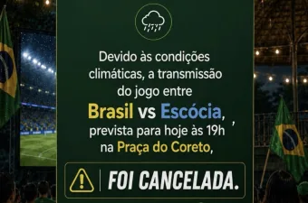 Chuva cancela Brasil x Escócia em Francisco Morato: veja o que aconteceu com a transmissão marcada para hoje