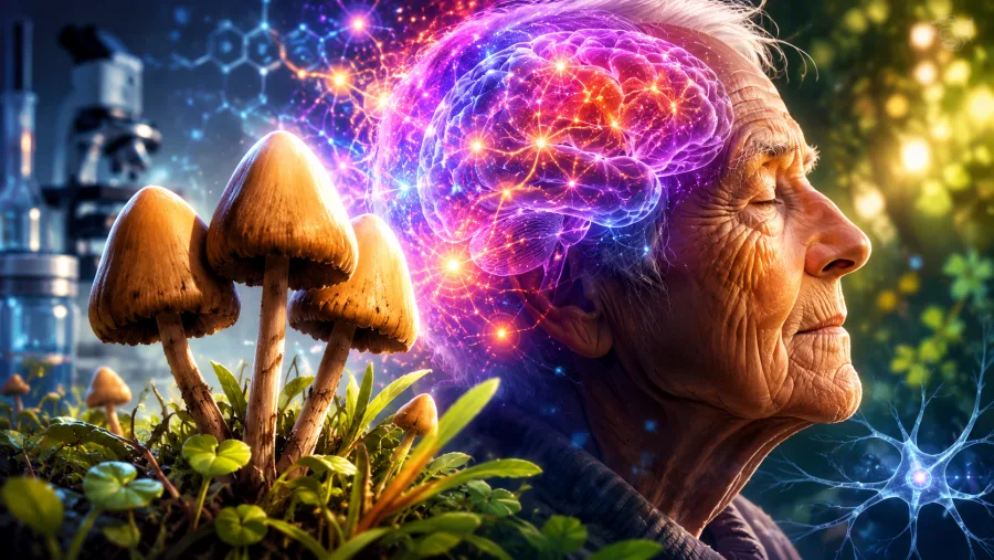 Pesquisadores observaram mudanças na comunicação e autonomia de uma idosa de 80 anos com Alzheimer após o uso controlado de psilocibina em estudo publicado em 2026.