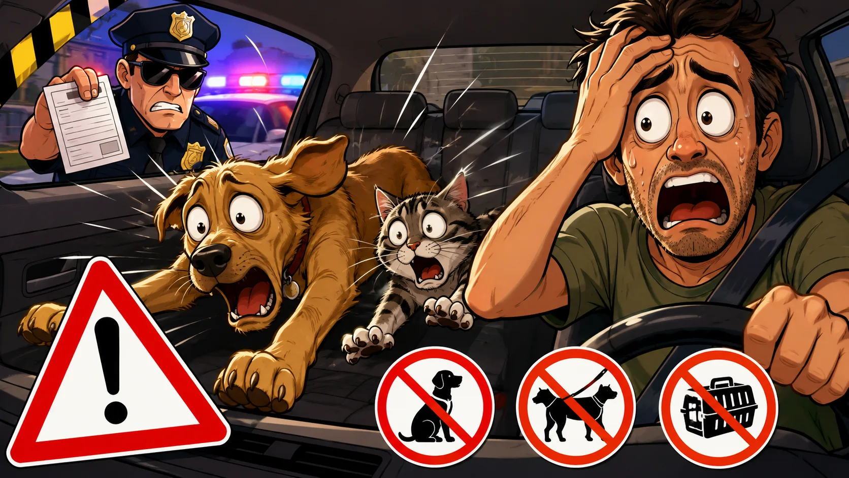 Você transporta seu pet do jeito certo? Erros comuns no carro podem gerar multa e colocar cães e gatos em risco