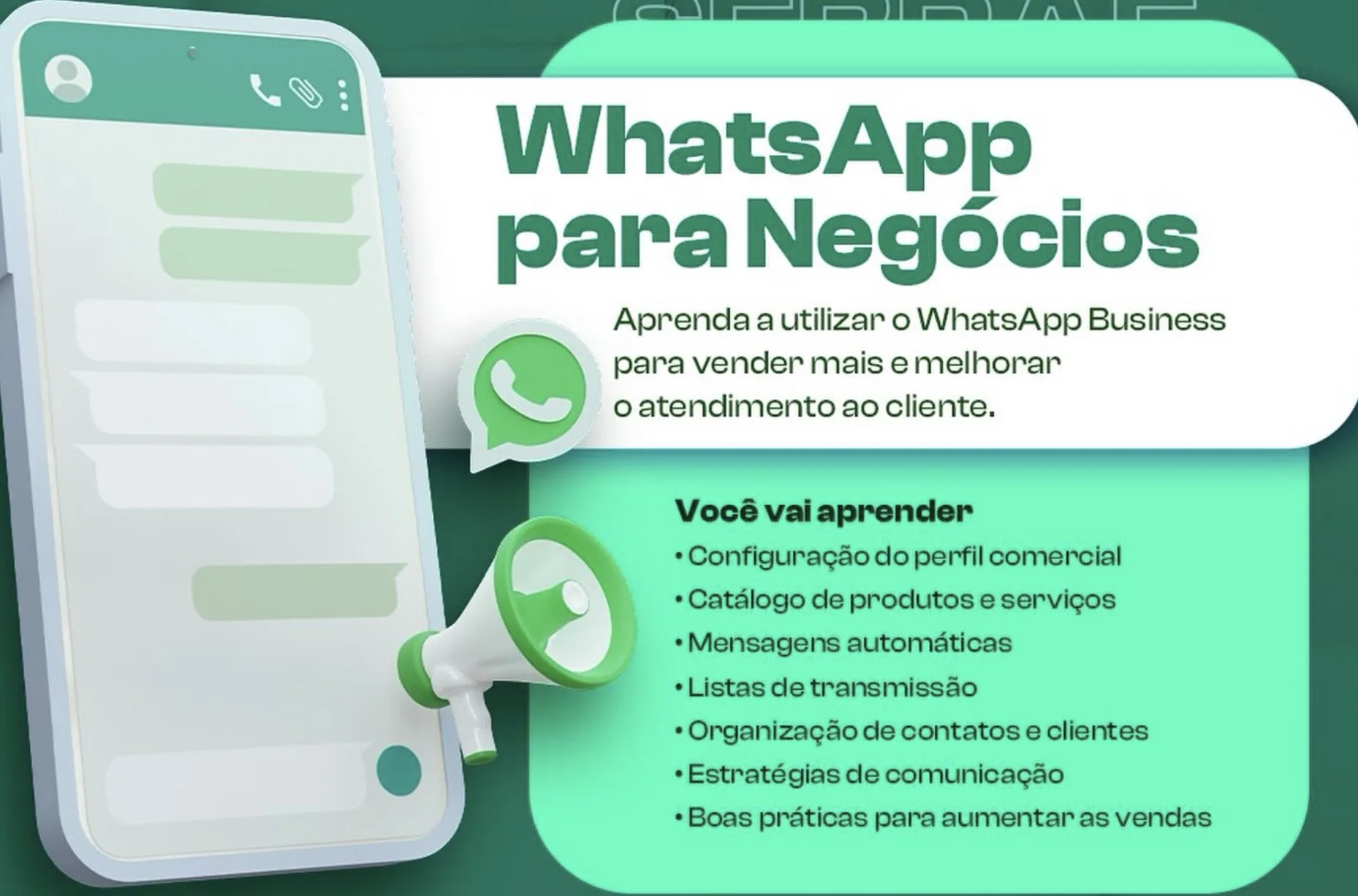 Oficina gratuita em Vargem Grande Paulista ensina empreendedores a vender pelo WhatsApp Business