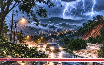 Caieiras entra em alerta para chuva intensa, ventos fortes e trovoadas neste sábado